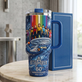Long Time Leap Tumbler With Handle - Personalized Anniversary Gifts