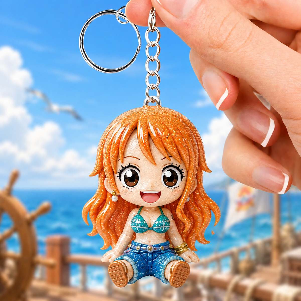 Chibi Pirate - Personalized Cute Anime Keychain Collection