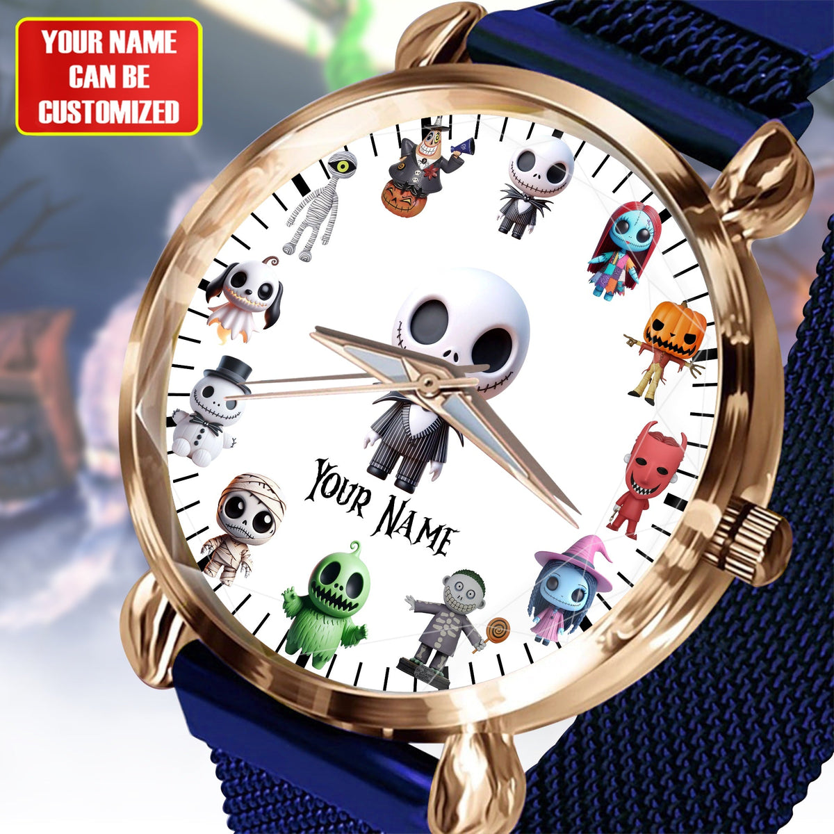 Nightmare Time - Personalized Halloween Women Hand Watch