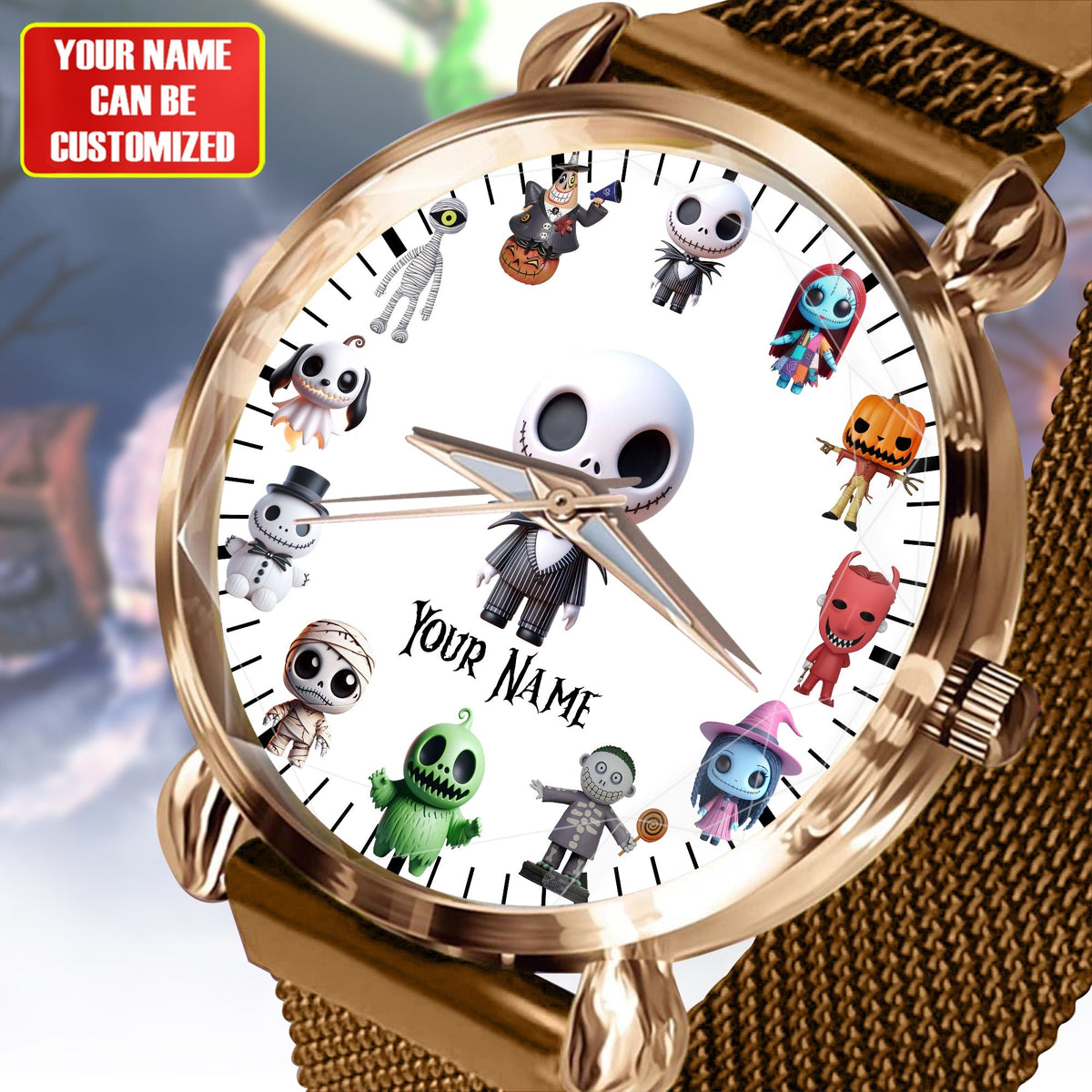 Nightmare Time - Personalized Halloween Women Hand Watch