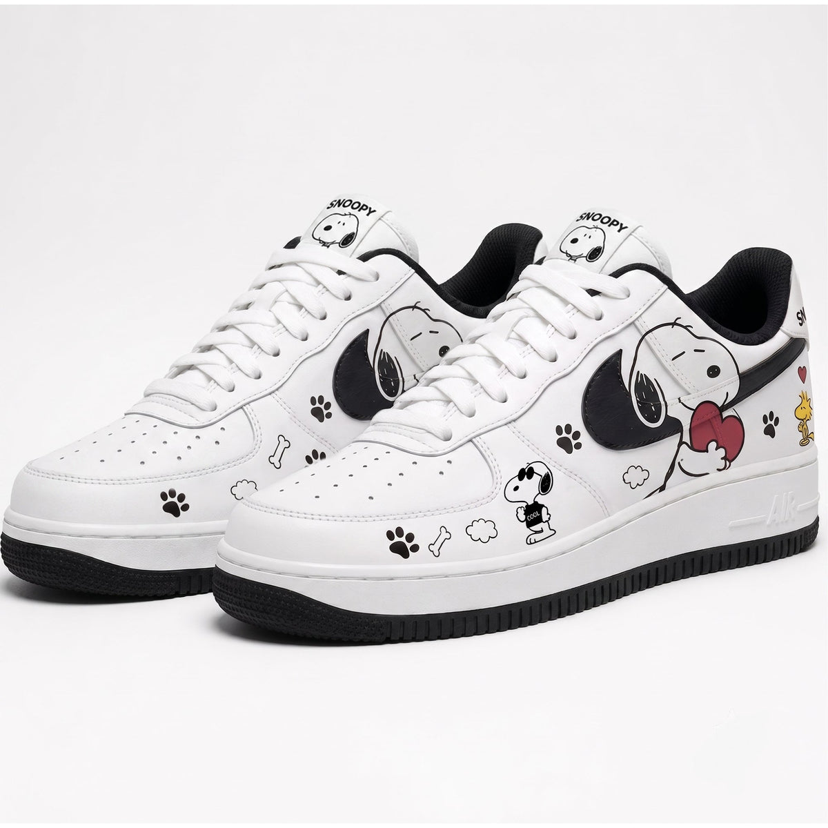 Classic Puppy Love Sneakers - Custom Character Low Top Streetwear Shoes