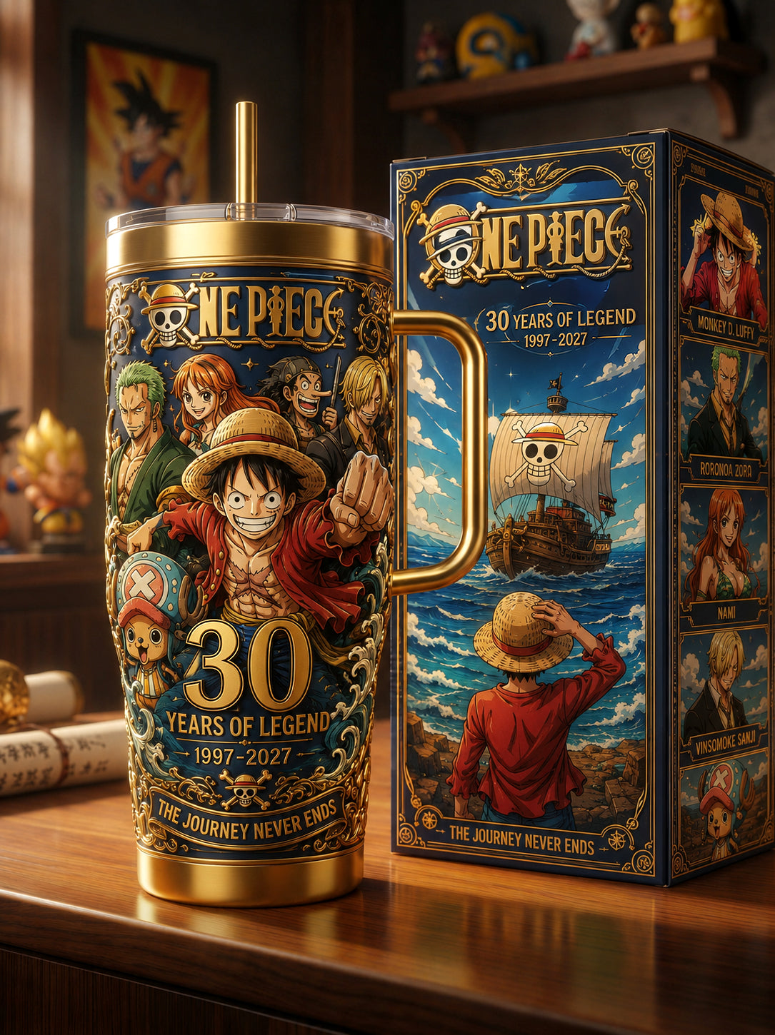 Sea Adventure - Personalized Anime Adventure Insulated Tumbler