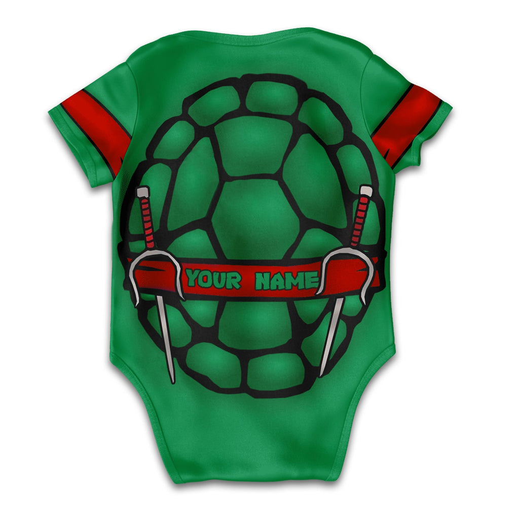 Customized TMNT Jersey , Baby Rib Bodysuit Sizes