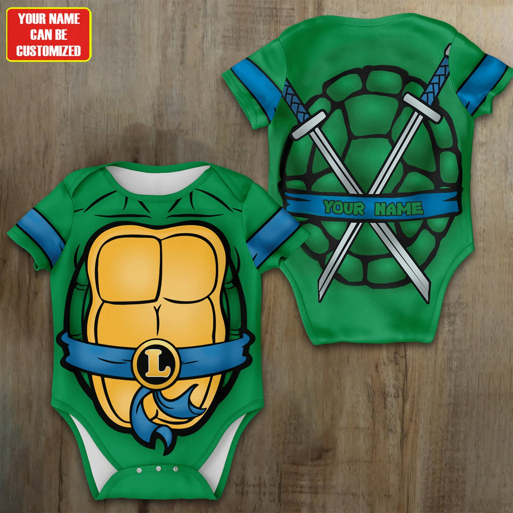 Customized TMNT Jersey , Baby Rib Bodysuit Sizes