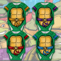 Customized TMNT Jersey , Baby Rib Bodysuit Sizes