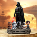 Best Dad In The Galaxy 2 - Personalized The Force Custom Shaped Acrylic Plaque