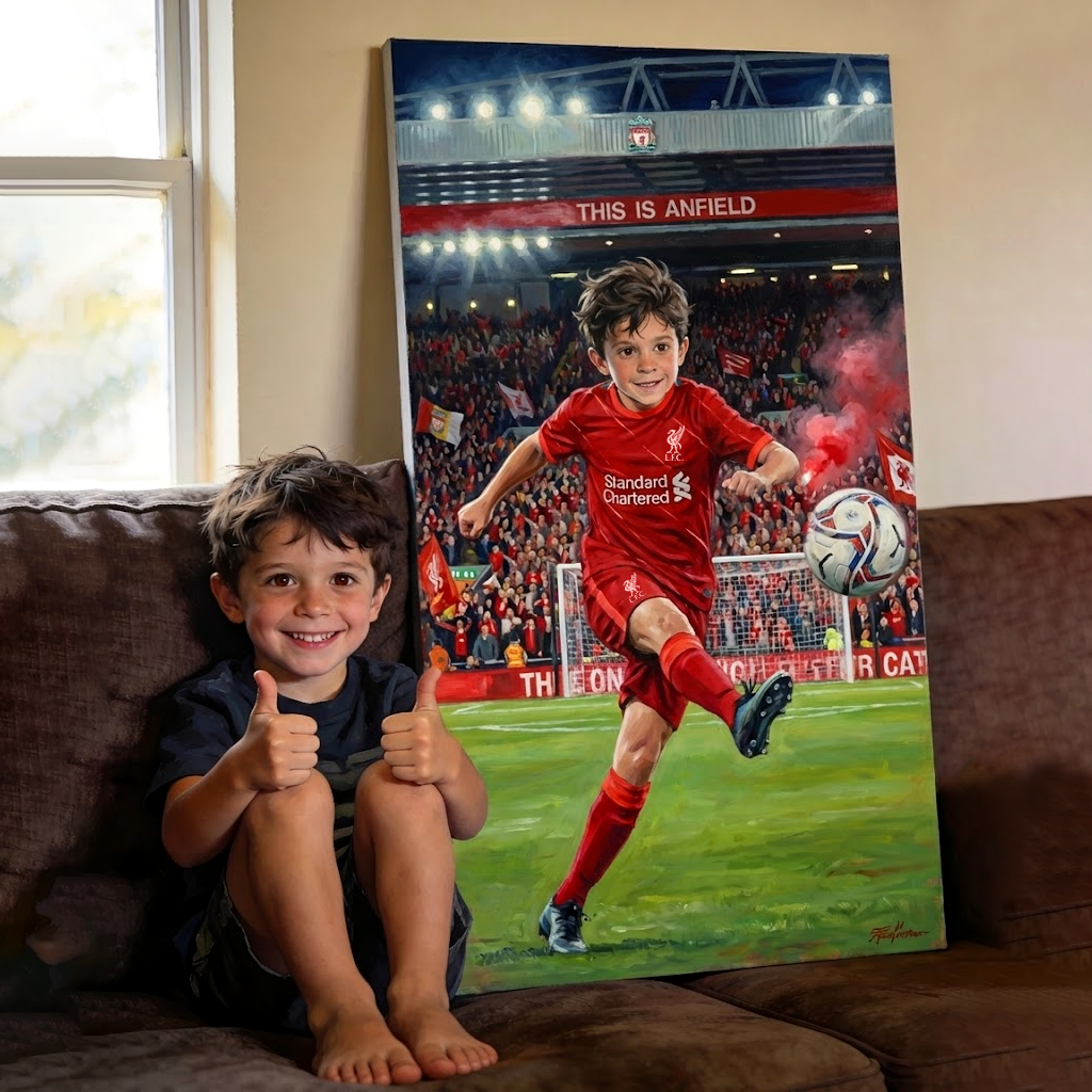 Personalized LVP Canvas – Custom Football Wall Art Gift