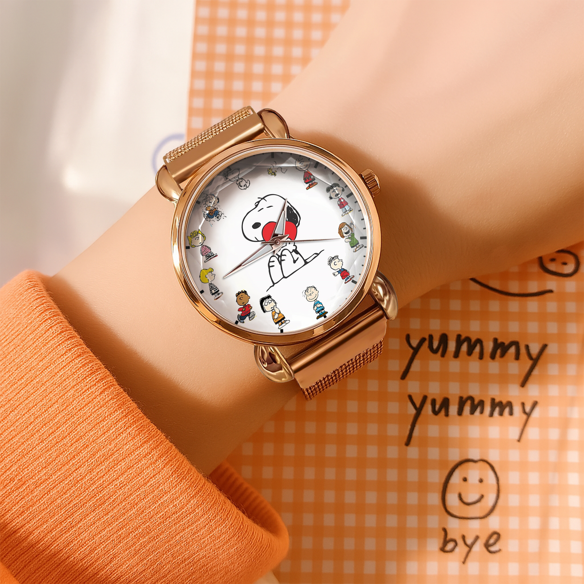 Cartoon Lover 2 Mesh Strap Quartz Watch - Personalized Gifts For Fans