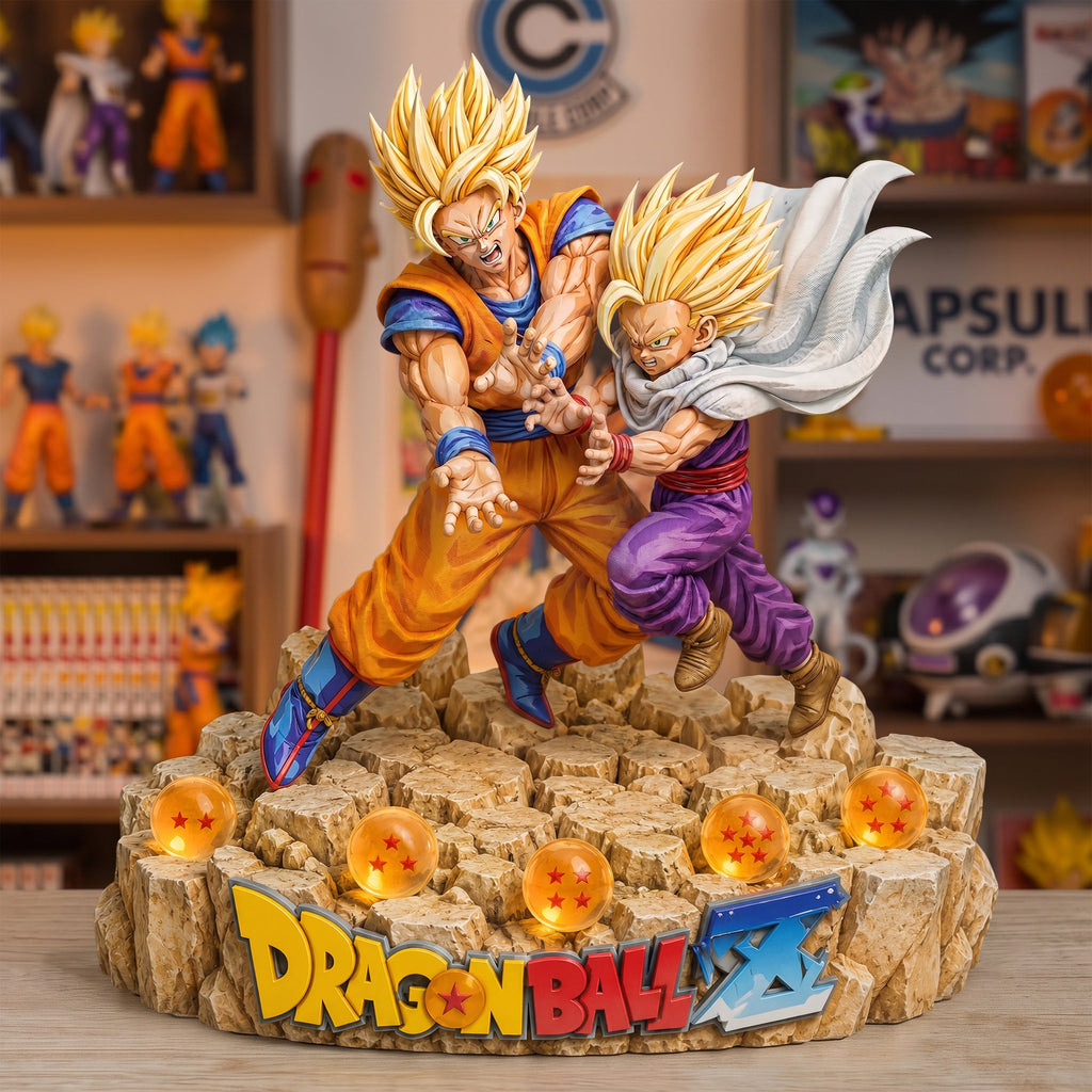 Dragon Warrior Father & Son Acrylic Plaque – Anime Fan Gift