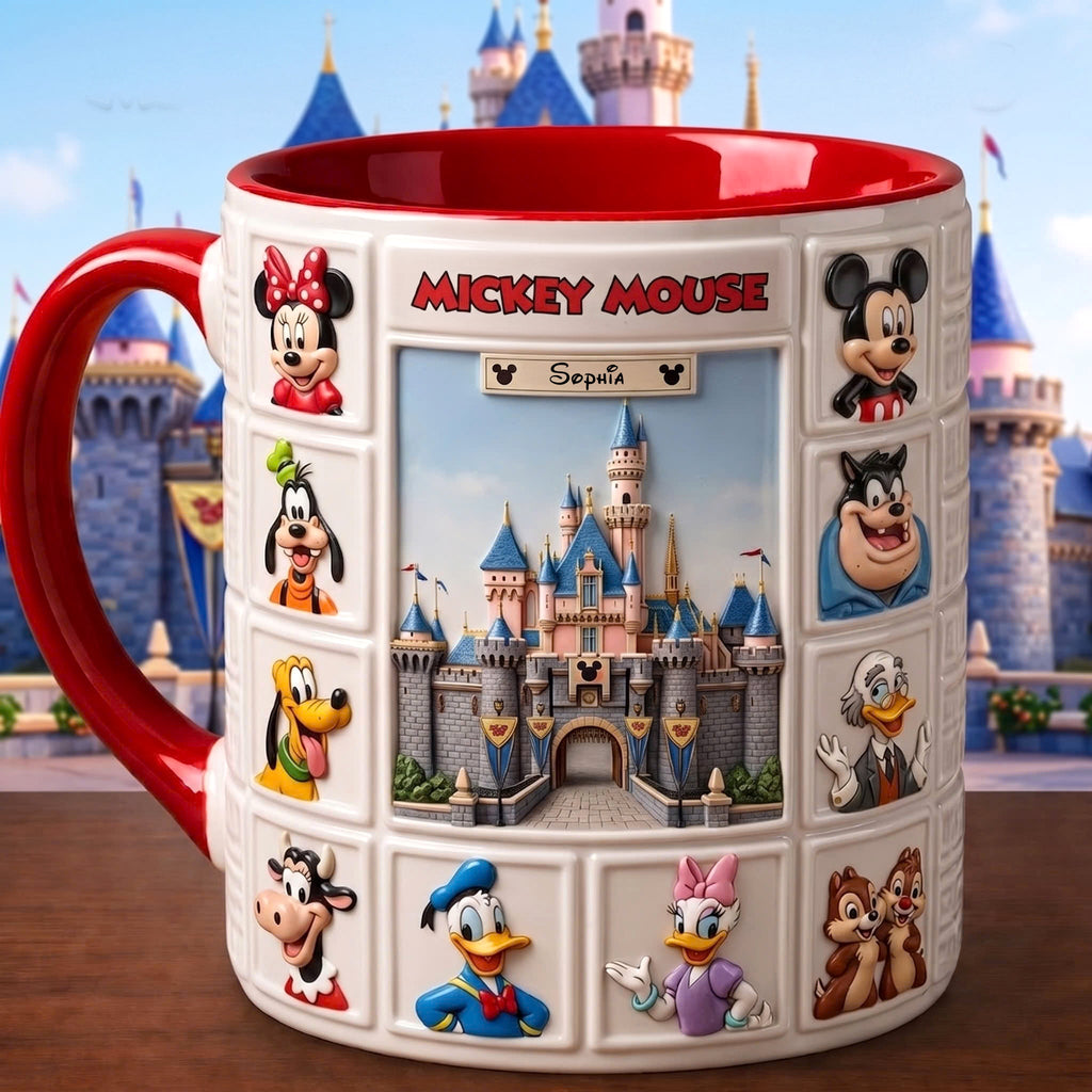 Personalized Magic Mouse & Friends Mug – Custom Name Big Ears Mug Gift