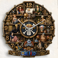 Anime Pirates Crew Acrylic Hanging Wall Clock - Personalized Gifts For Anime Lovers