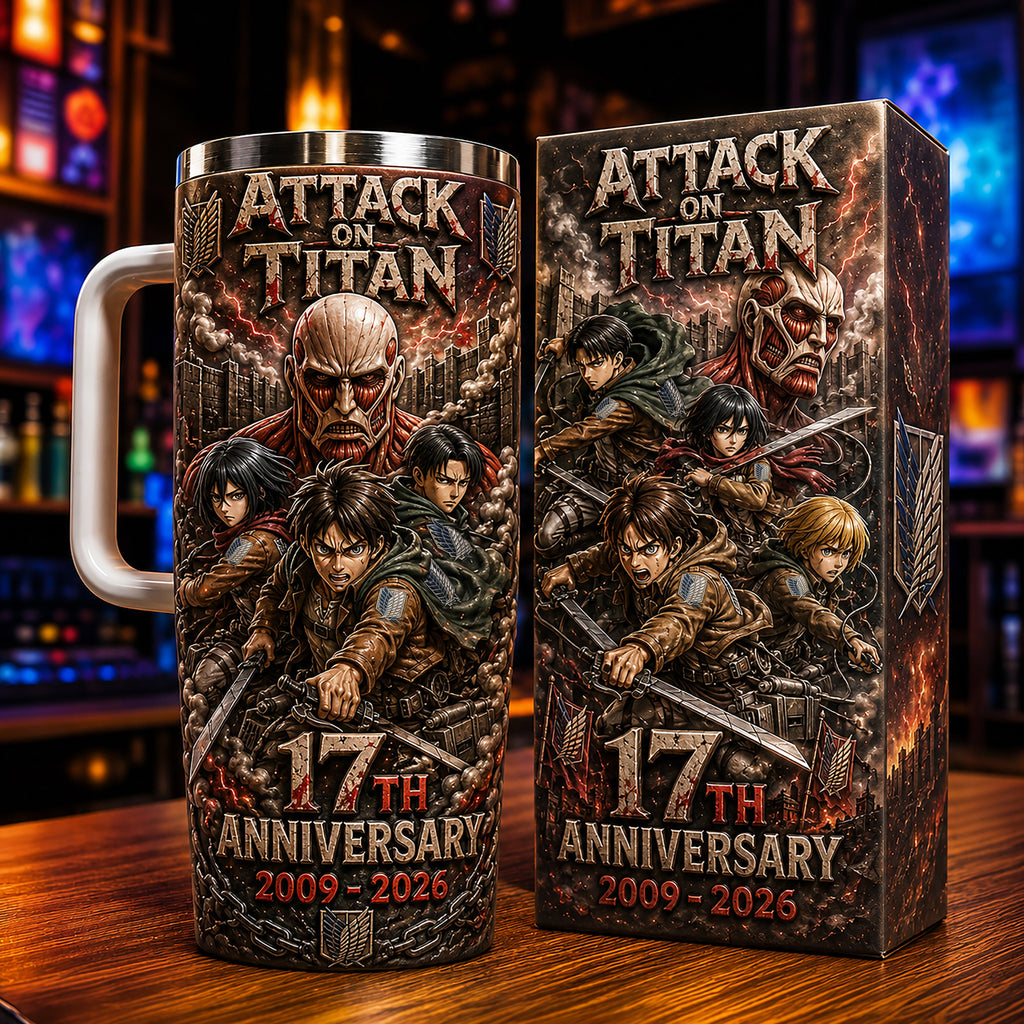 Titan Battle Anniversary - Personalized Anime Insulated Tumbler