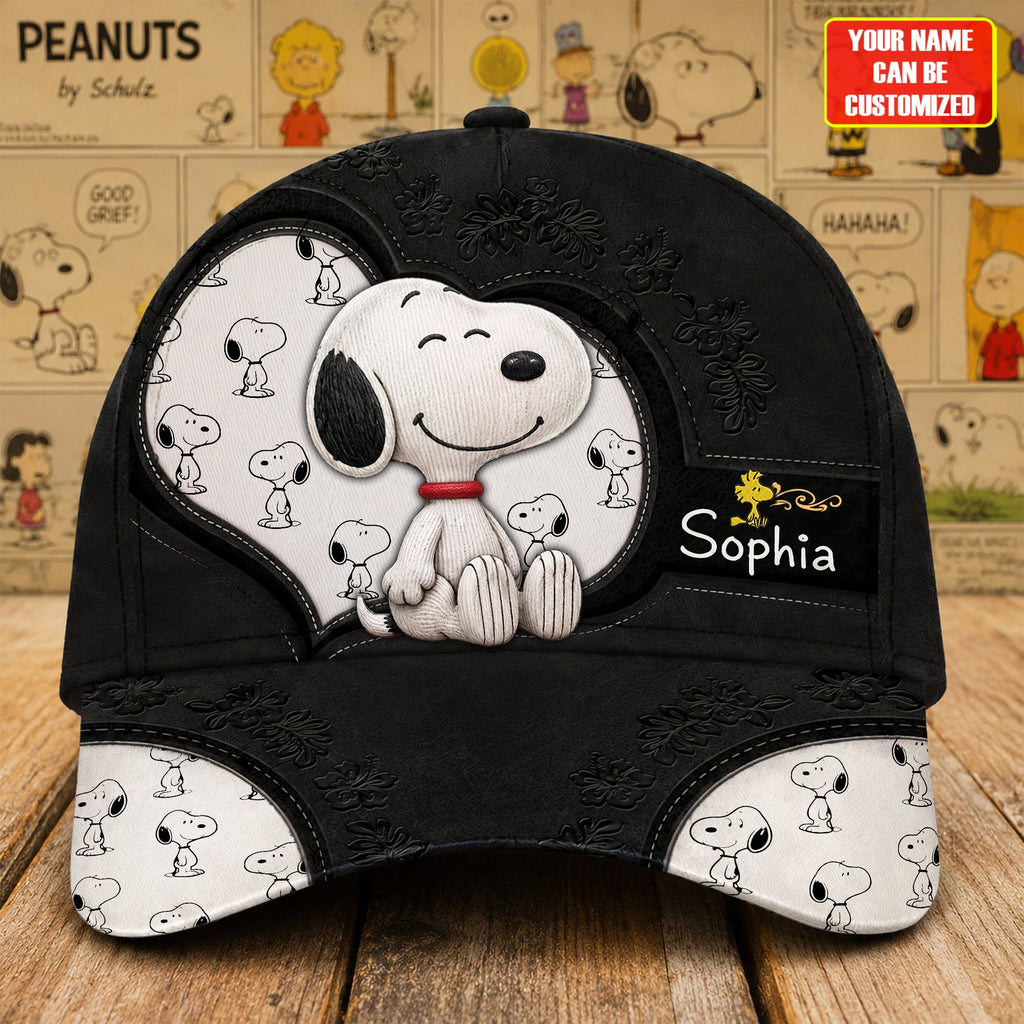 Cartoon Cute Puppy - Personalized Classic Cap, Gift For Cartoon Fans