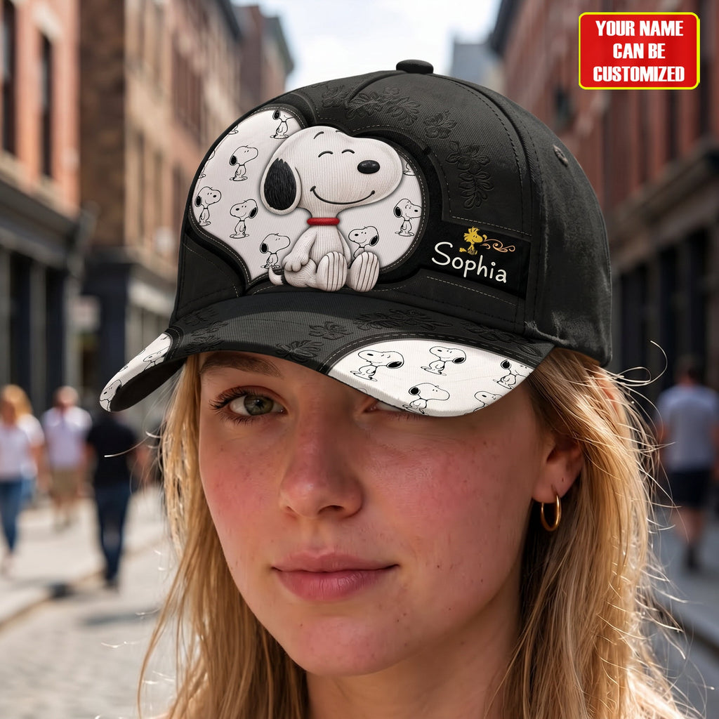 Cartoon Cute Puppy - Personalized Classic Cap, Gift For Cartoon Fans