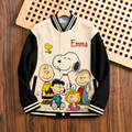 Cartoon Friends - Personalized Cartoon Varsity Jacket