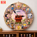 Cute Cartoon Friends Acrylic Hanging Wall Clock - Personalized Gifts For Cartoon Lovers