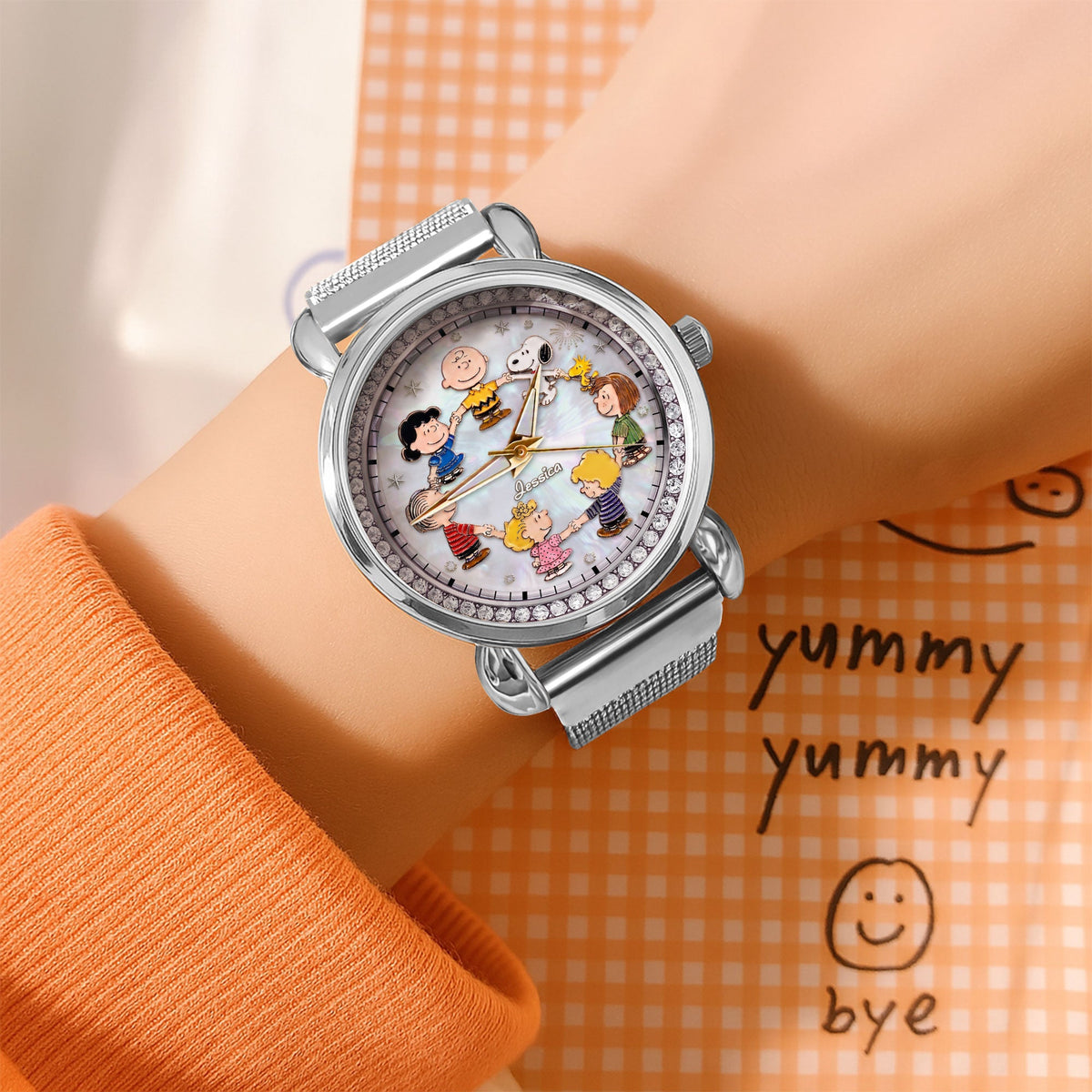 Cartoon Friends Anniversary - Personalized Cartoon Women Hand Watch