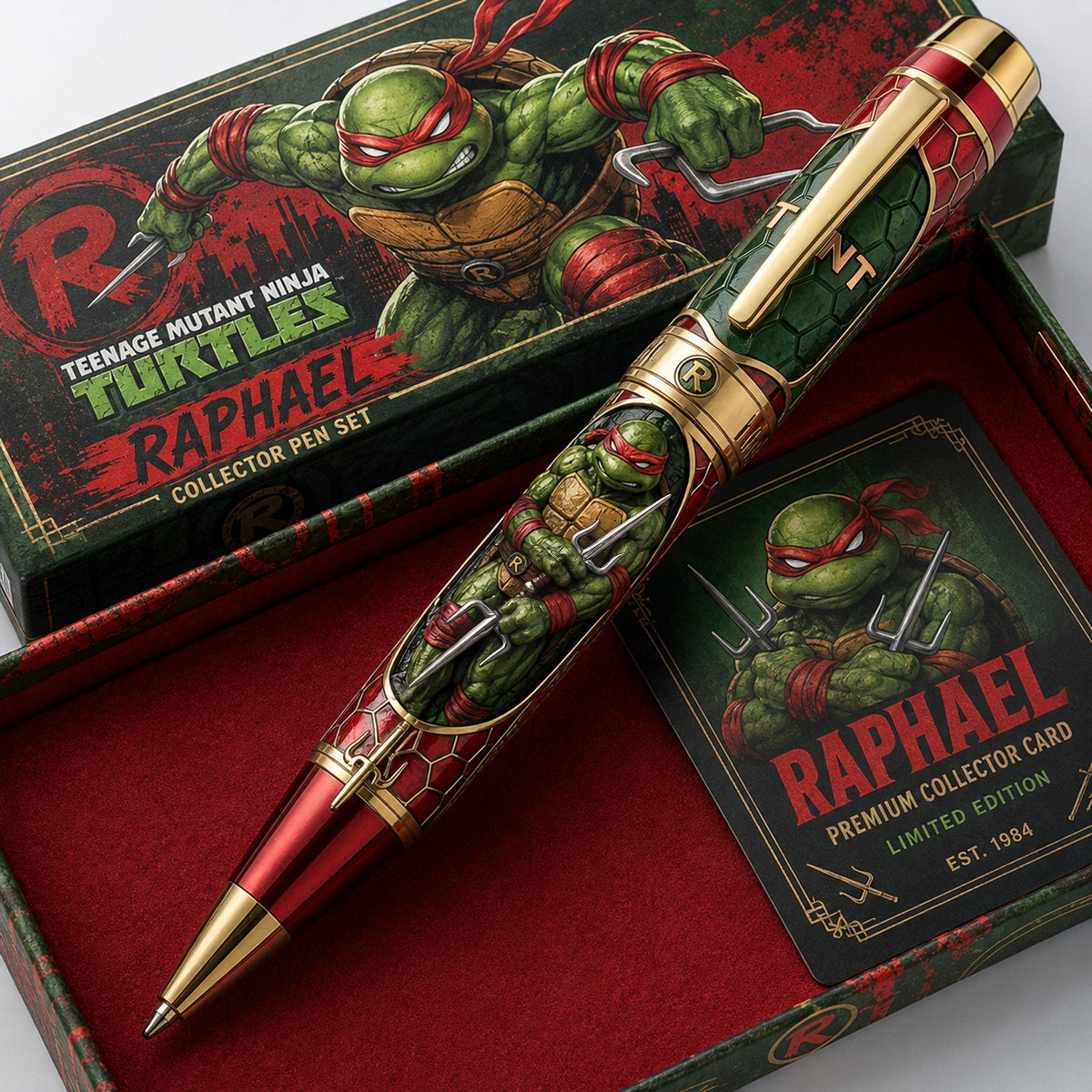 Crimson Warrior Collector Pen – Premium Comic-Style Design, Gift for Fans