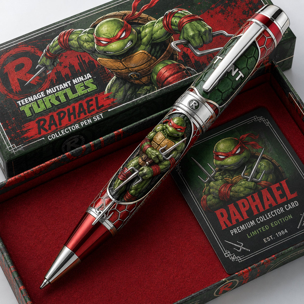 Crimson Warrior Collector Pen – Premium Comic-Style Design, Gift for Fans