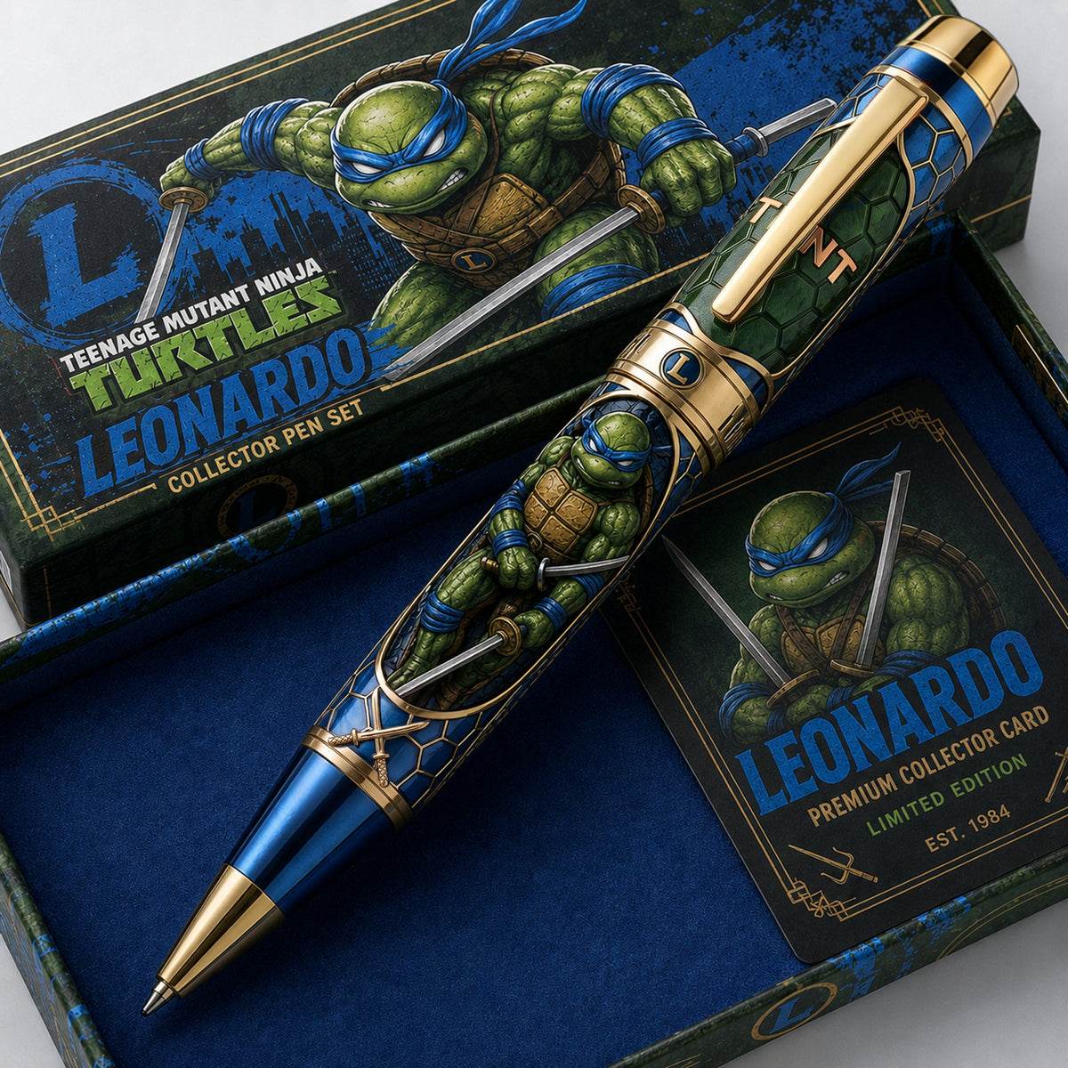 Blue Leader Collector Pen – Premium Comic-Style Design, Gift for Fans