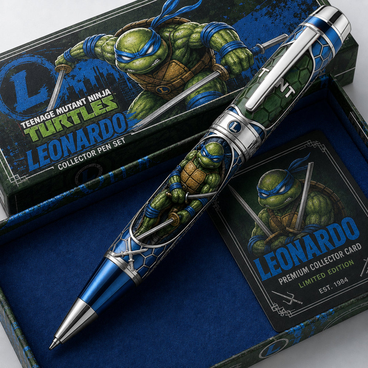 Blue Leader Collector Pen – Premium Comic-Style Design, Gift for Fans