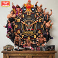 Champions Legacy Acrylic Hanging Wall Clock - Personalized Gifts For Wrestling Lovers