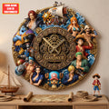 Anime Pirate Journey Hanging Wall Clock - Personalized Gifts For Anime Lovers