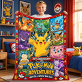 Monster Adventure Character Blanket – Custom Name Gift