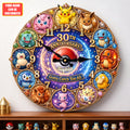 30th Anniversary Monster Adventure Acrylic Hanging Wall Clock - Personalized Gifts For Movie Lovers