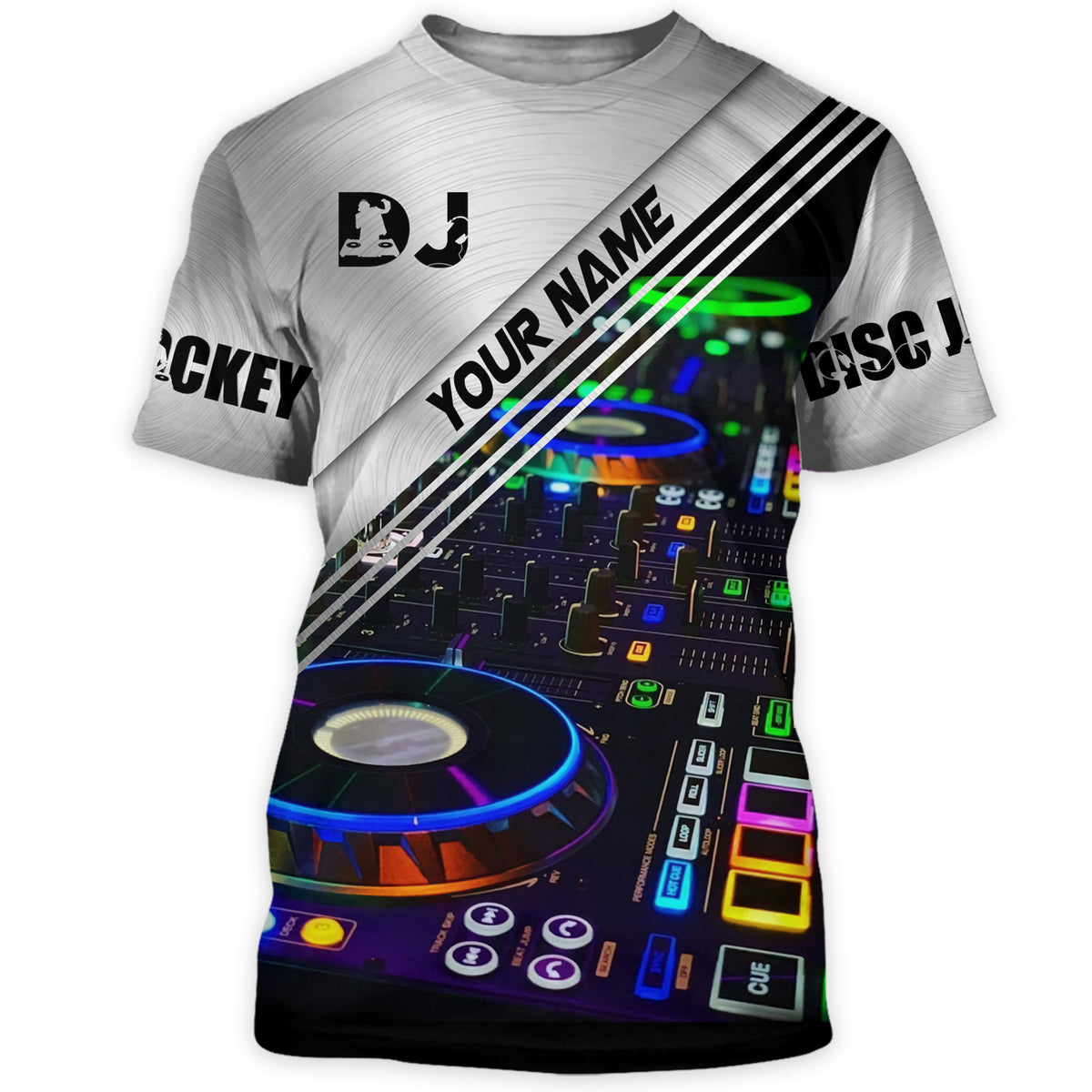 Personalized Name Disc Jockey Q80 All Over Printed Unisex Shirt