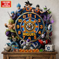 Anime Super Warriors Acrylic Hanging Wall Clock - Personalized Gifts For Anime Lovers