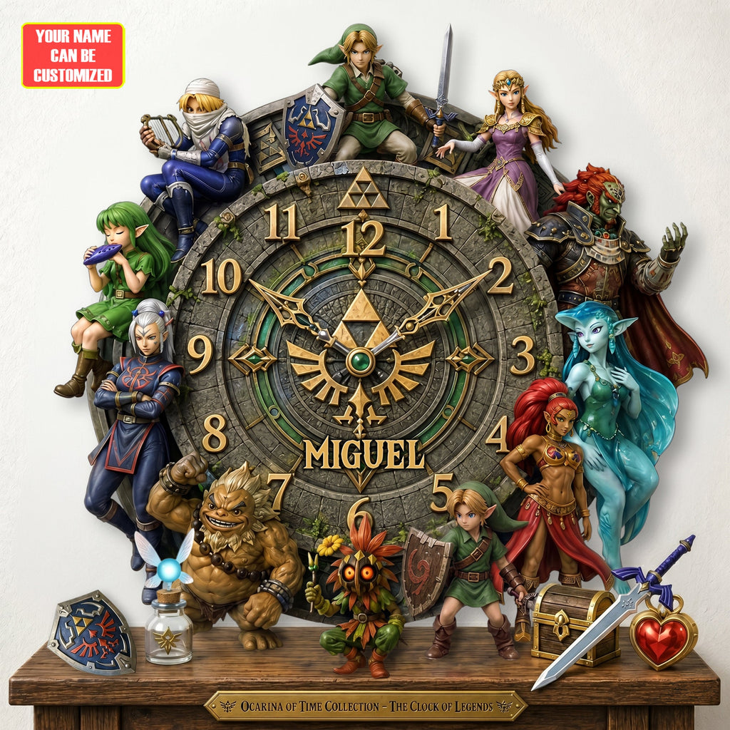 Legends of the Sacred Realm Hanging Wall Clock - Personalized Gifts For Game Lovers
