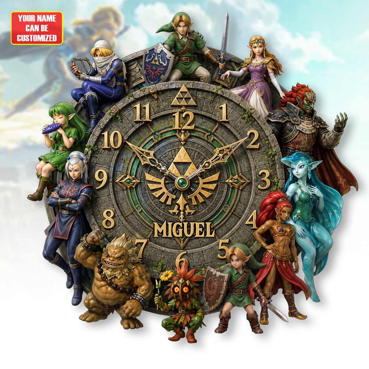 Legends of the Sacred Realm Hanging Wall Clock - Personalized Gifts For Game Lovers
