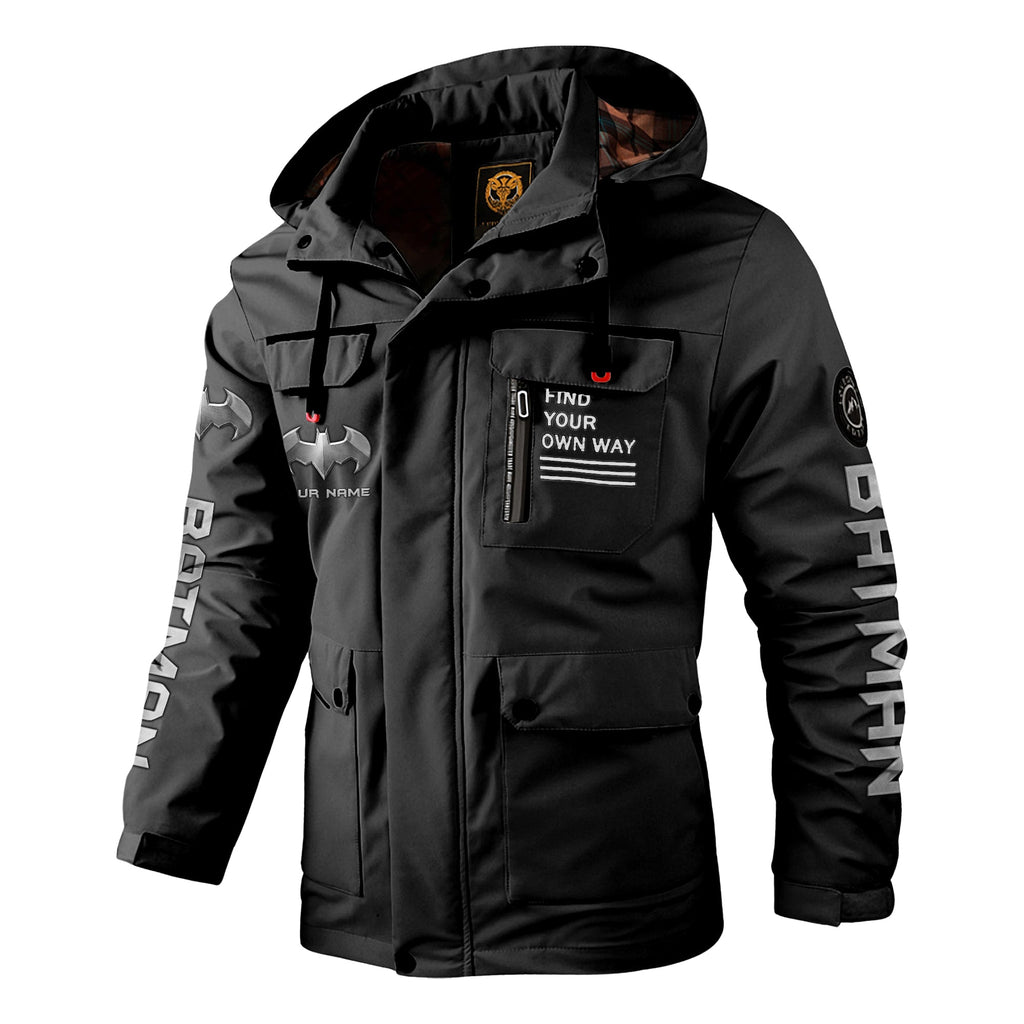 Personalized Gothic Knight Windbreaker Hooded Jacket