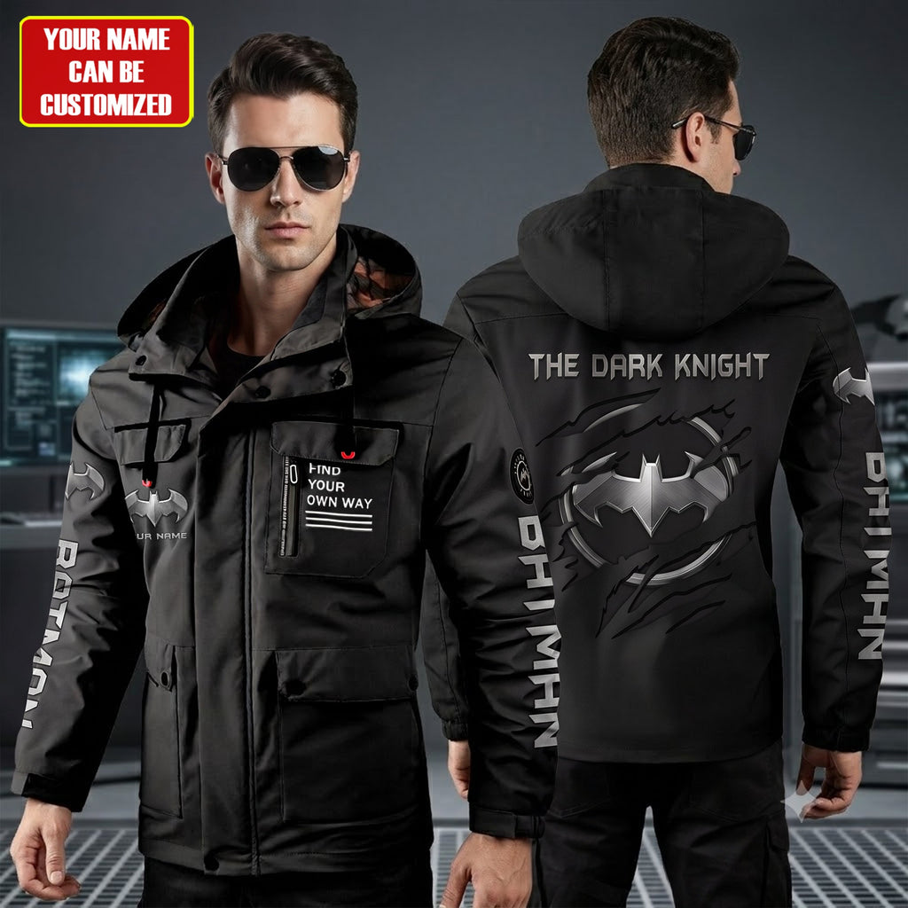 Personalized Gothic Knight Windbreaker Hooded Jacket