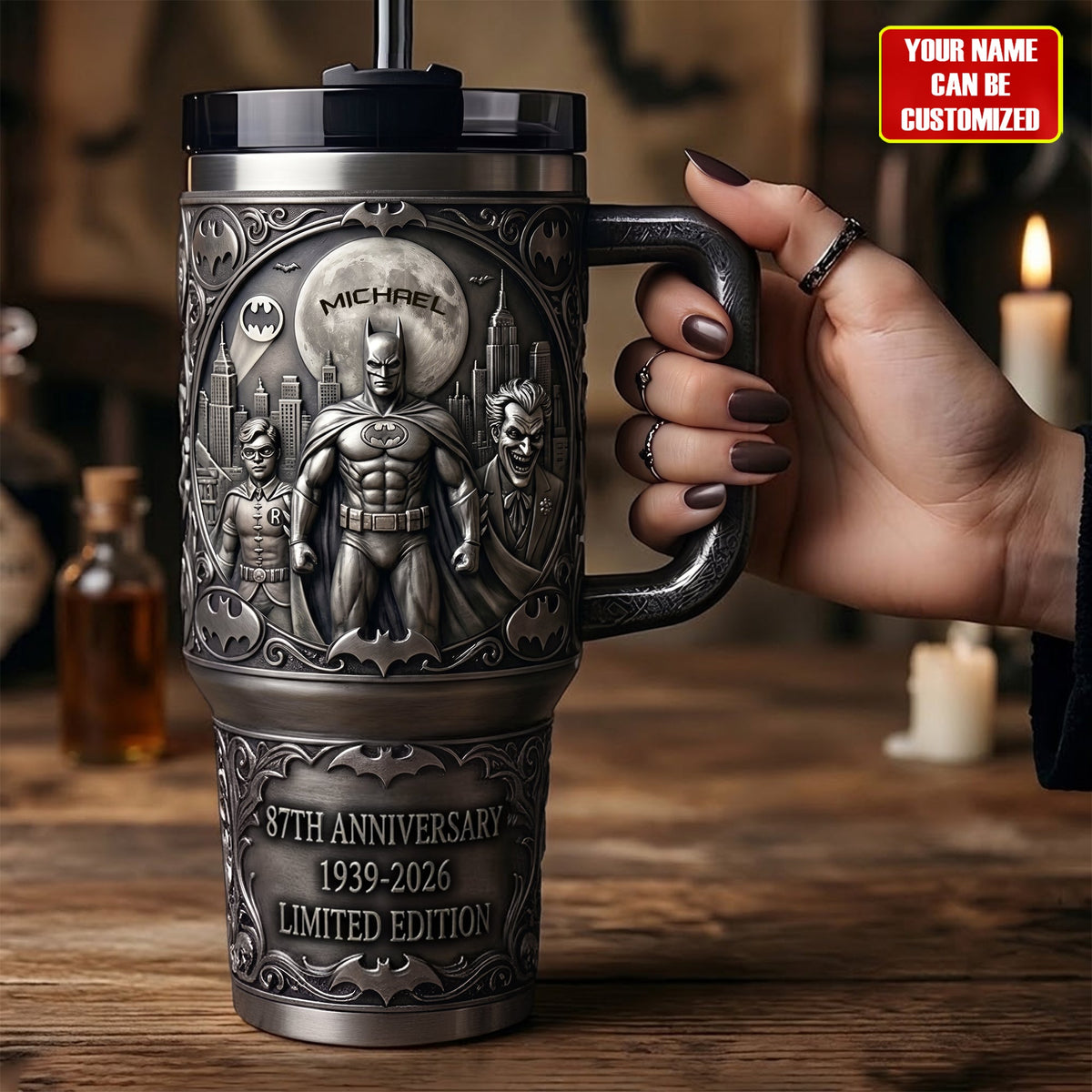 87TH Anniversary - Personalized Gothic Knight Insulated Tumbler
