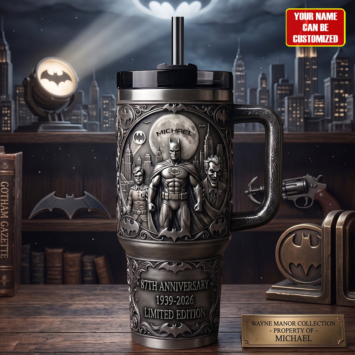 87TH Anniversary - Personalized Gothic Knight Insulated Tumbler