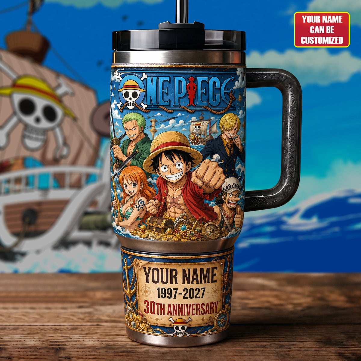 Anime Pirate Adventure - Personalized Anime Insulated Tumbler