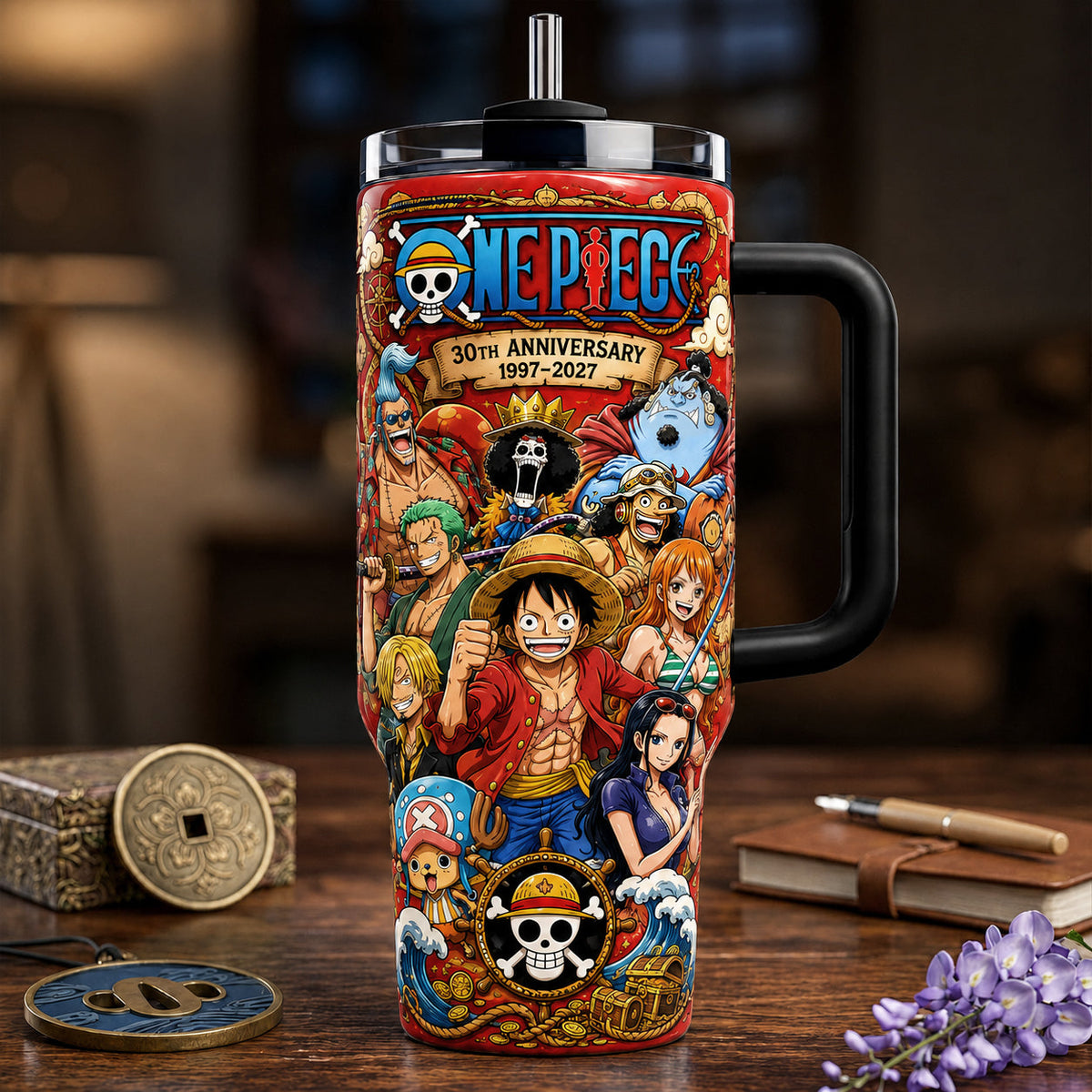 Anime Pirate Adventure V2- Personalized Anime Insulated Tumbler