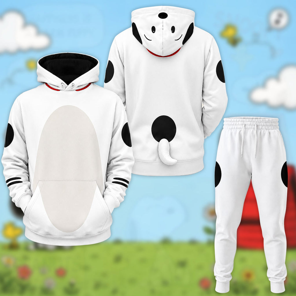 Cartoon Puppy Costume Hoodie Sweatpant,  Cartoon Costume Hoodie