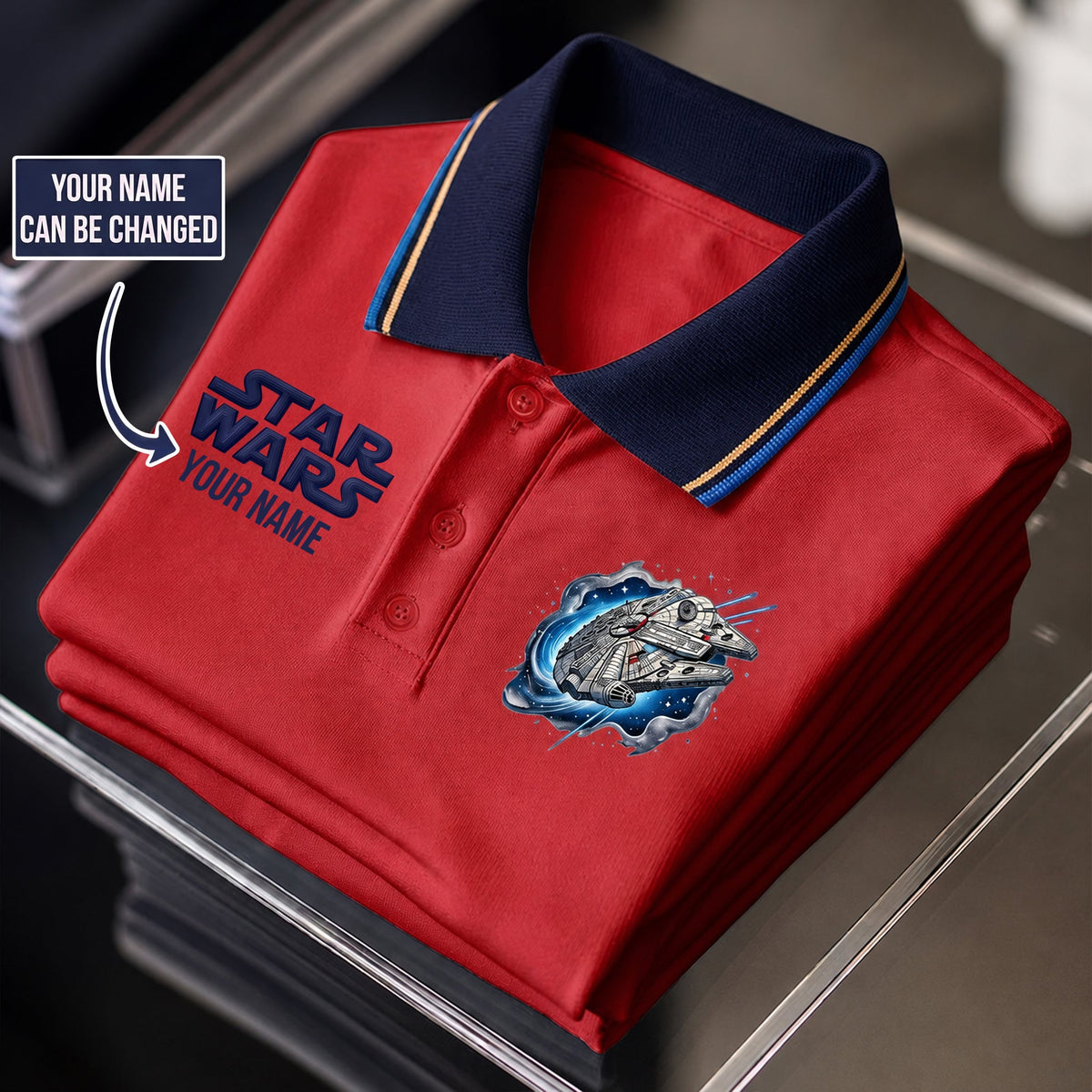 Galaxy Journey - Personalized The Force Polo Shirt