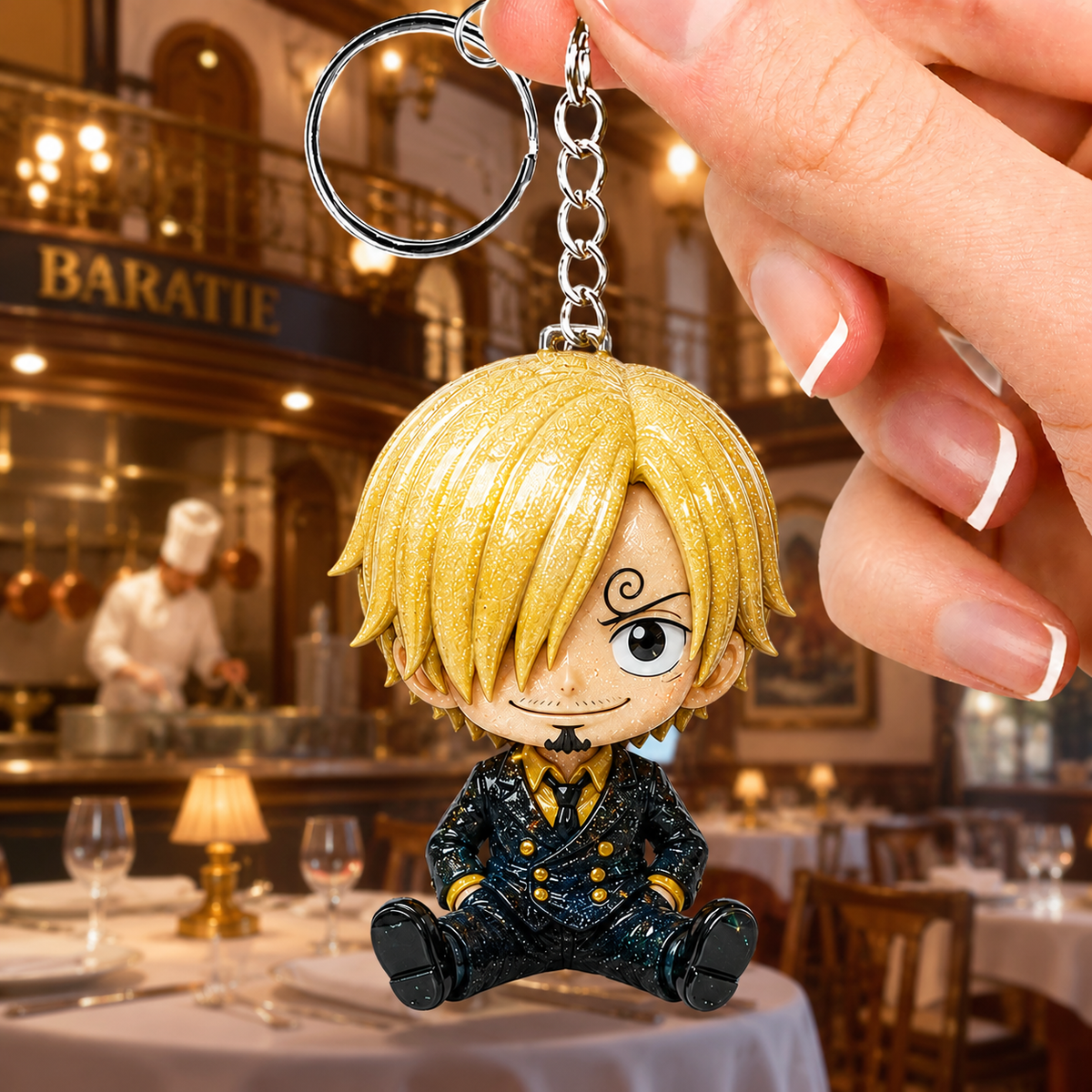 Chibi Pirate - Personalized Cute Anime Keychain Collection