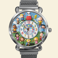 Happy Friends Mesh Strap Quartz Watch - Personalized Gifts