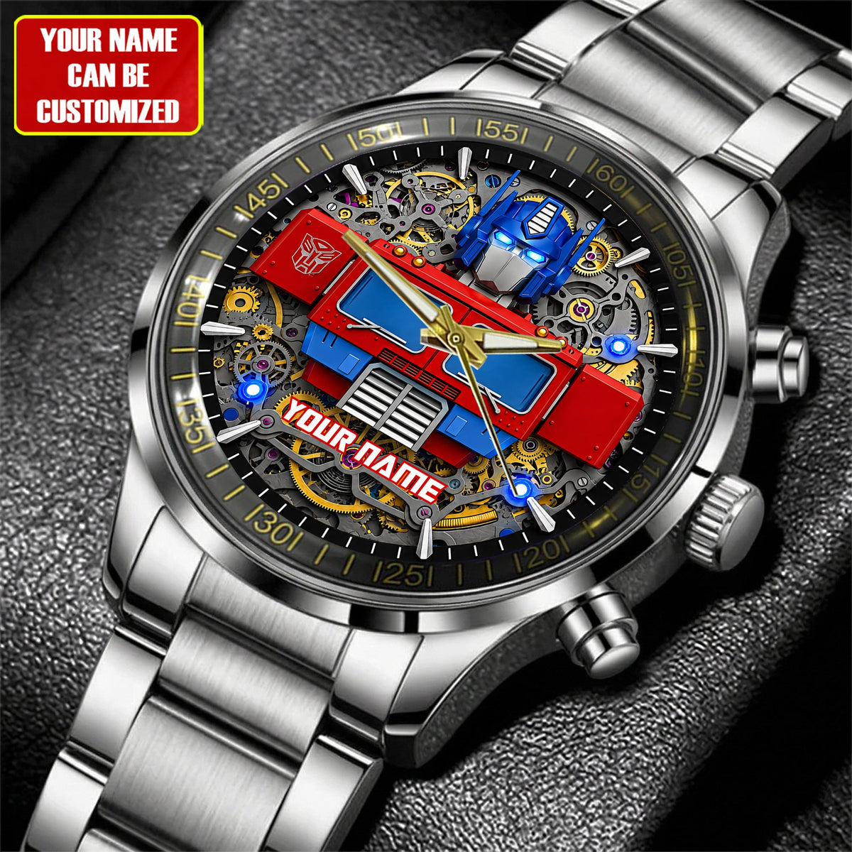 Cyber Guardian - Custom Name Sci-Fi Robot Watch