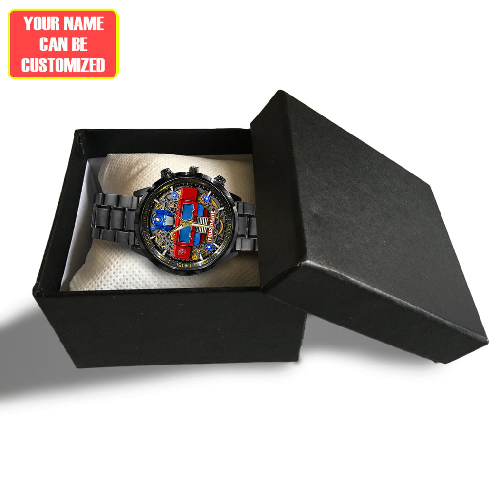 Cyber Guardian - Custom Name Sci-Fi Robot Watch