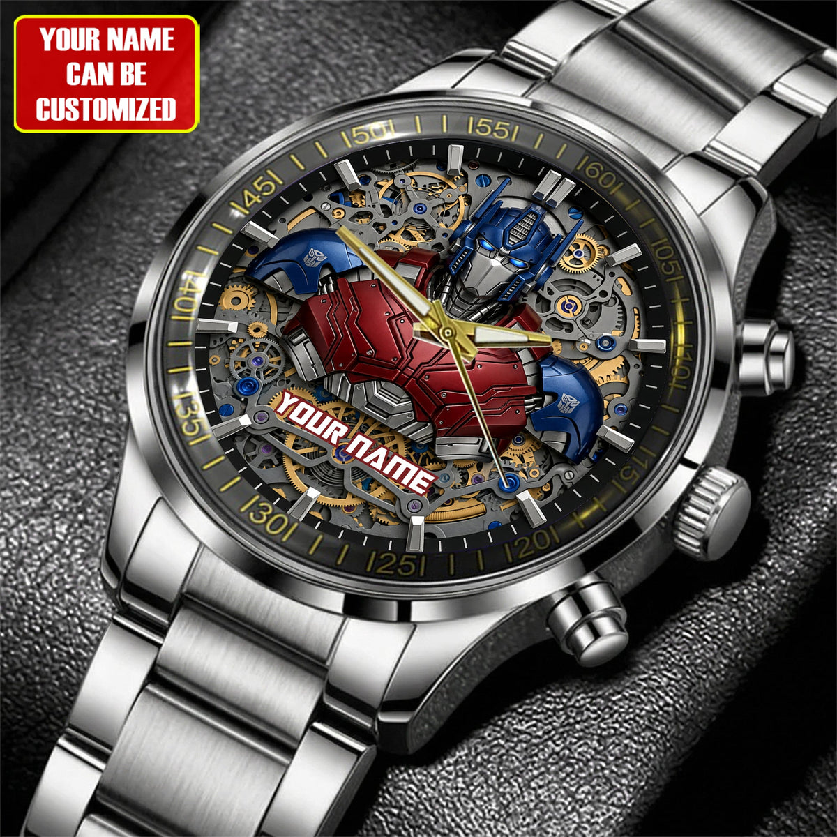 Cyber Guardian v2 - Custom Name Sci-Fi Robot Watch