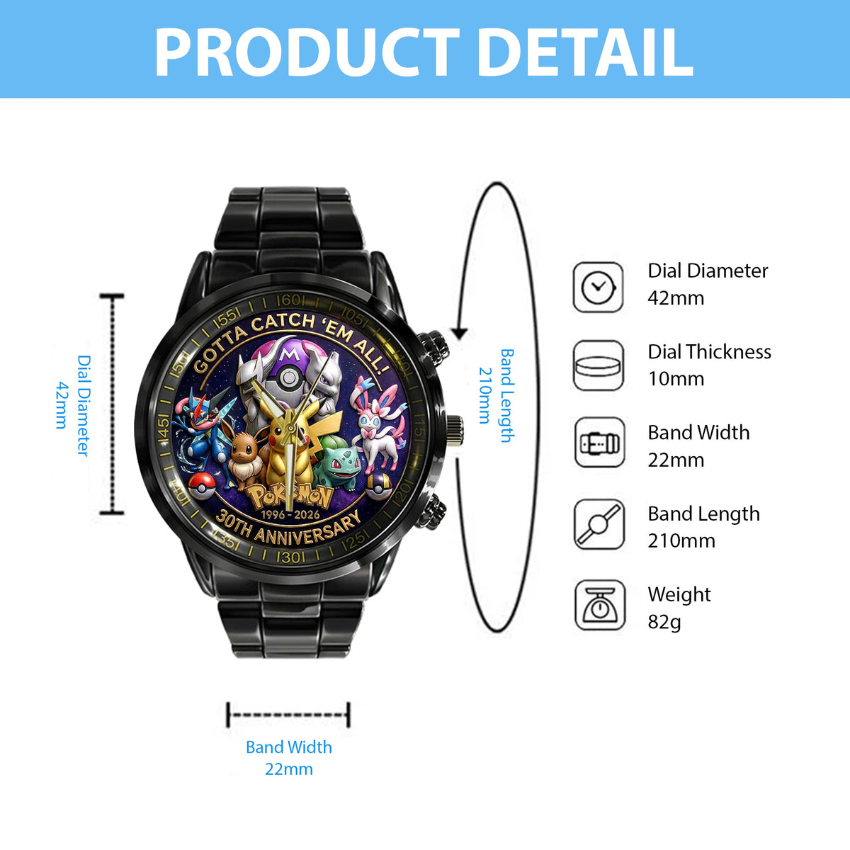 30th Anniversary Monster Cather Watch – Luxury Collector Watch for Fans