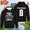 Game On – Personalized Gamer Squad Custom Name & Number Hoodie