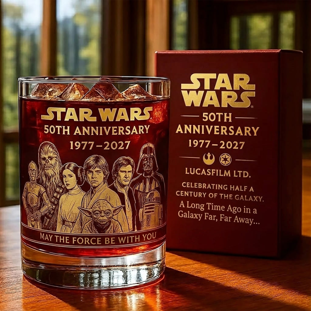 50th Anniversary, Collector’s Edition 1977–2027 -Personalized The Force Whiskey Glass