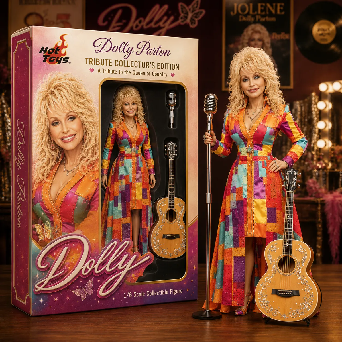 Country Music Queen v2 Acrylic Plaque – Rhinestone Stage Legend Collector Gift